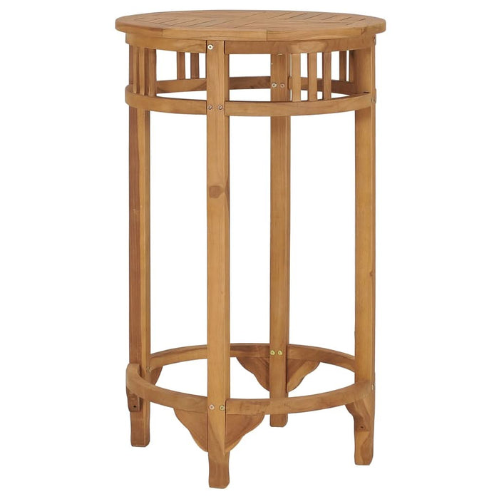 Masă de bar, Ø 60 cm, lemn masiv de tec - WALTI WALTI