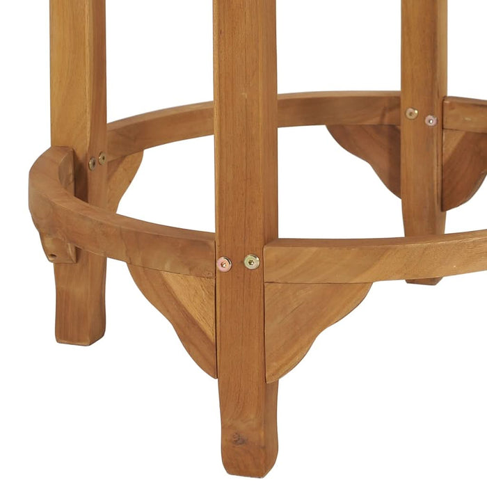 Masă de bar, Ø 60 cm, lemn masiv de tec - WALTI WALTI