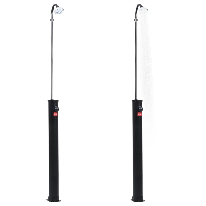 Duș solar de grădină, negru, 215 cm, 8 L - WALTI WALTI