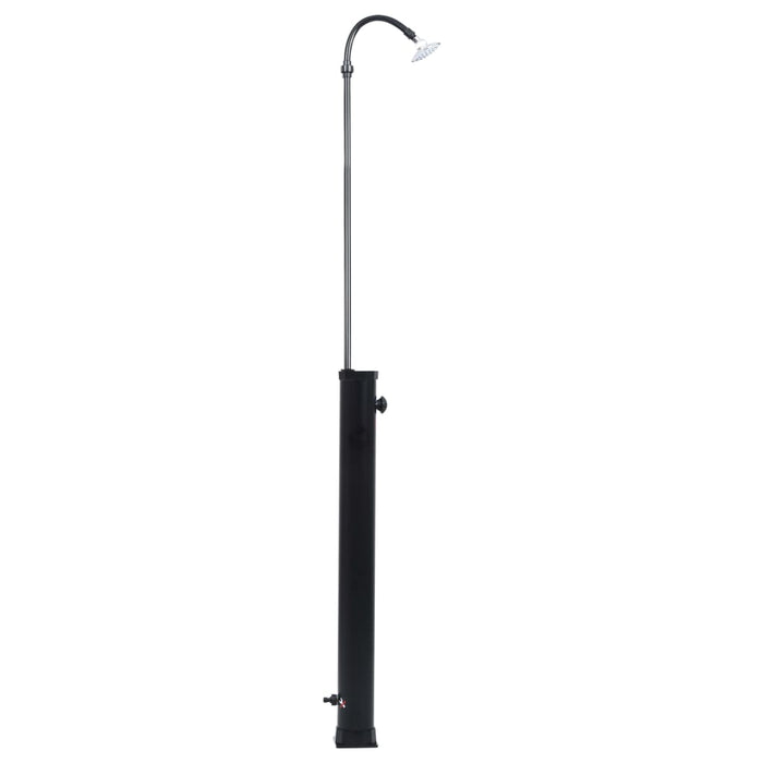 Duș solar de grădină, negru, 215 cm, 8 L - WALTI WALTI
