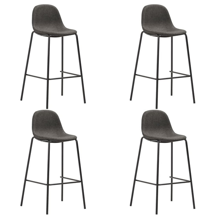 Set mobilier de bar, 5 piese, gri închis, material textil - WALTI WALTI