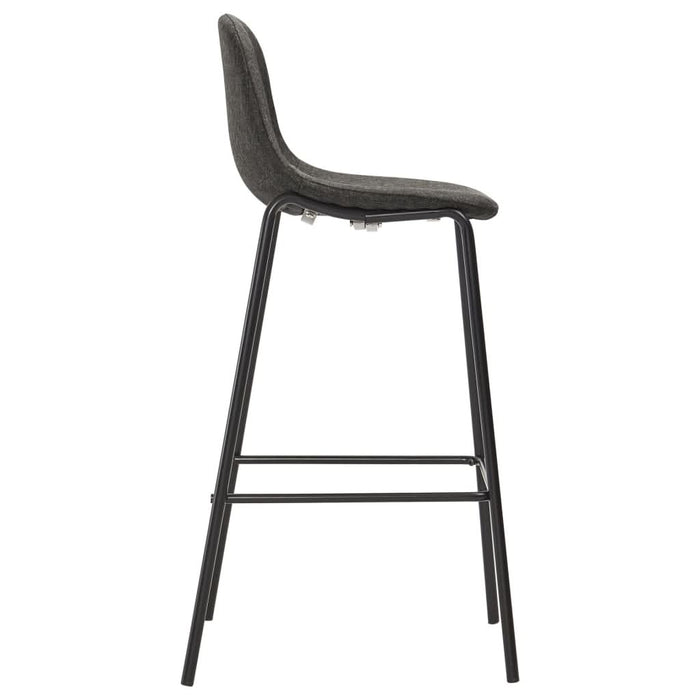Set mobilier de bar, 5 piese, gri închis, material textil - WALTI WALTI