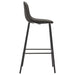 Set mobilier de bar, 5 piese, gri închis, material textil - WALTI WALTI
