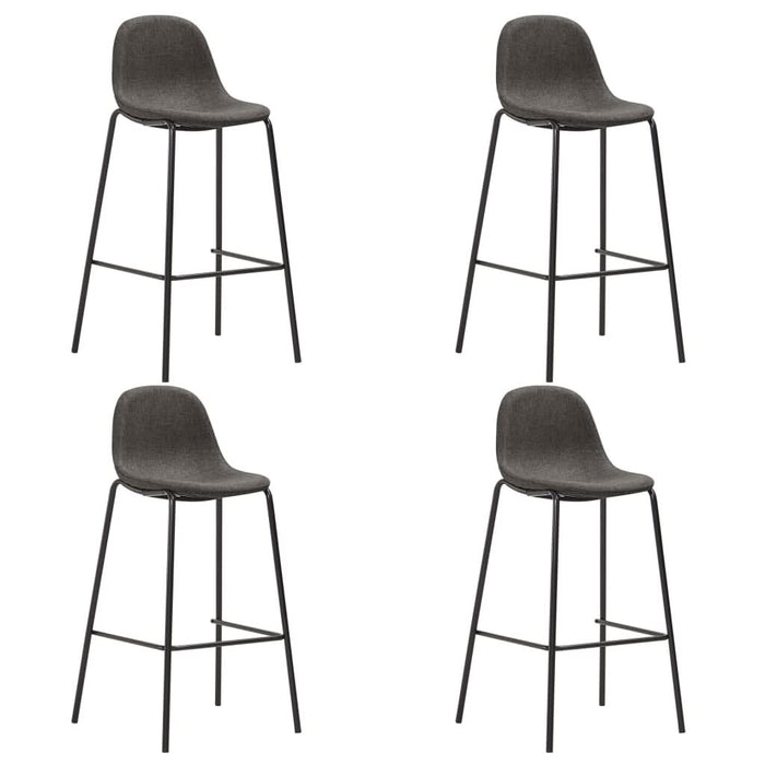 Set mobilier de bar, 5 piese, gri închis, material textil - WALTI WALTI