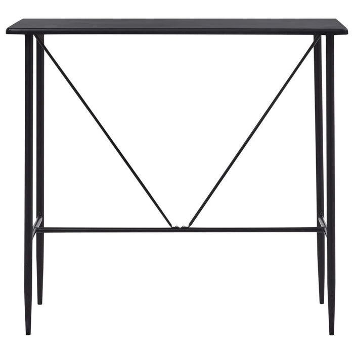 Set mobilier de bar, 5 piese, negru, material textil - WALTI WALTI