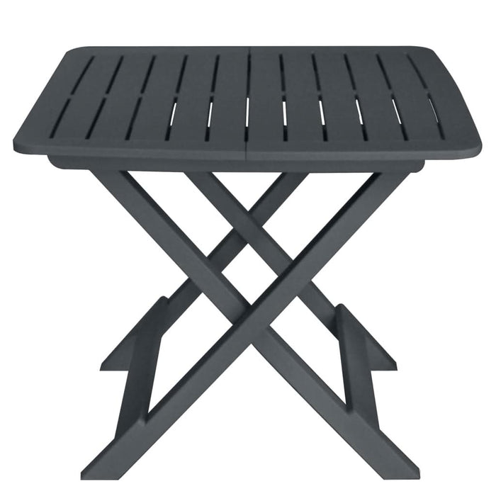 Set mobilier de bistro pliabil, 3 piese, antracit, plastic - WALTI WALTI