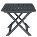 Set mobilier de bistro pliabil, 3 piese, antracit, plastic - WALTI WALTI