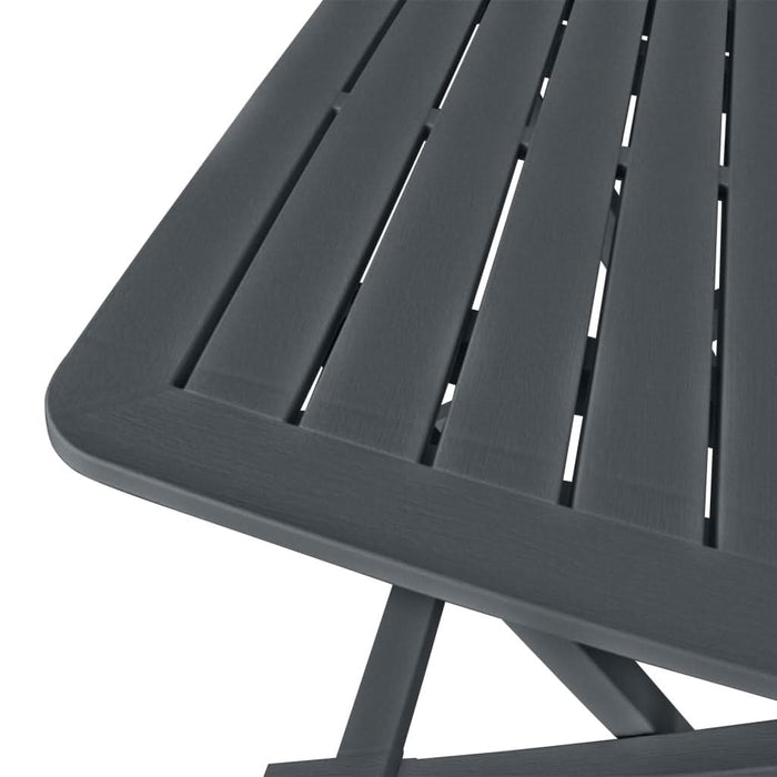 Set mobilier de bistro pliabil, 3 piese, antracit, plastic - WALTI WALTI