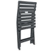 Set mobilier de bistro pliabil, 3 piese, antracit, plastic - WALTI WALTI
