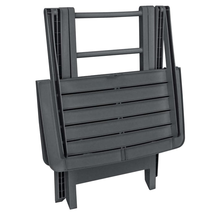Set mobilier de bistro pliabil, 3 piese, antracit, plastic - WALTI WALTI