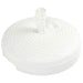 Suport umbrelă, umplut cu apă/nisip, alb, 20 L, plastic ratan - WALTI WALTI