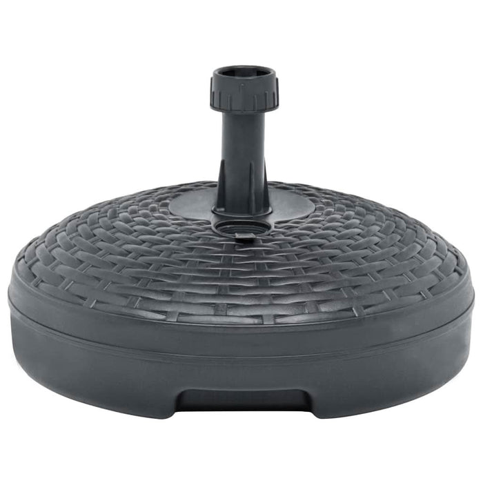 Suport umbrelă umplut nisip/apă antracit 20 L plastic ratan - WALTI WALTI
