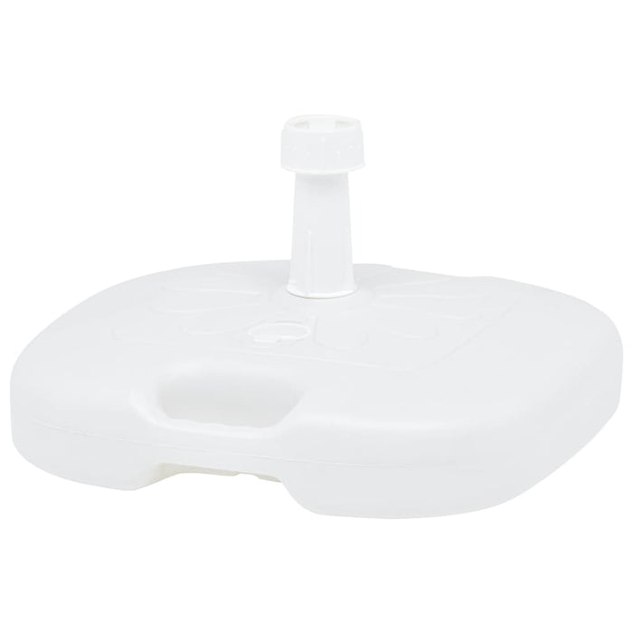 Suport umbrelă, alb, 16 L, plastic, umplere cu nisip/apă - WALTI WALTI