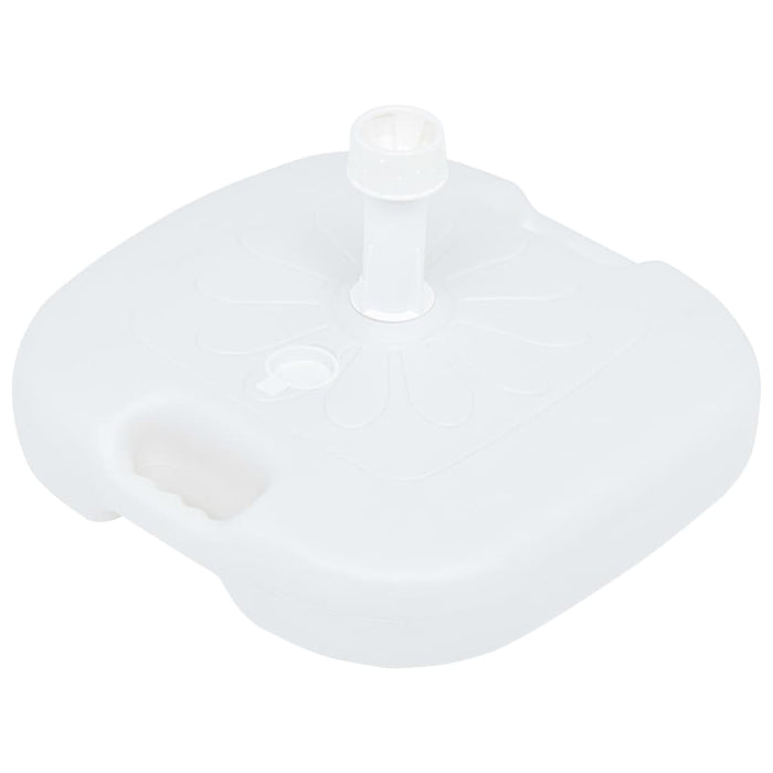Suport umbrelă, alb, 16 L, plastic, umplere cu nisip/apă - WALTI WALTI