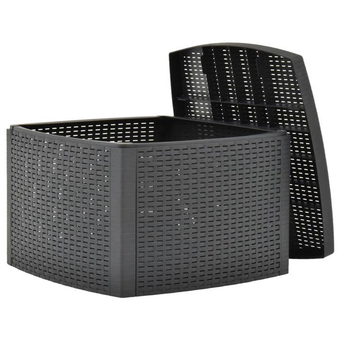 Măsuță laterală, antracit, 54 x 54 x 36,5 cm, plastic - WALTI WALTI