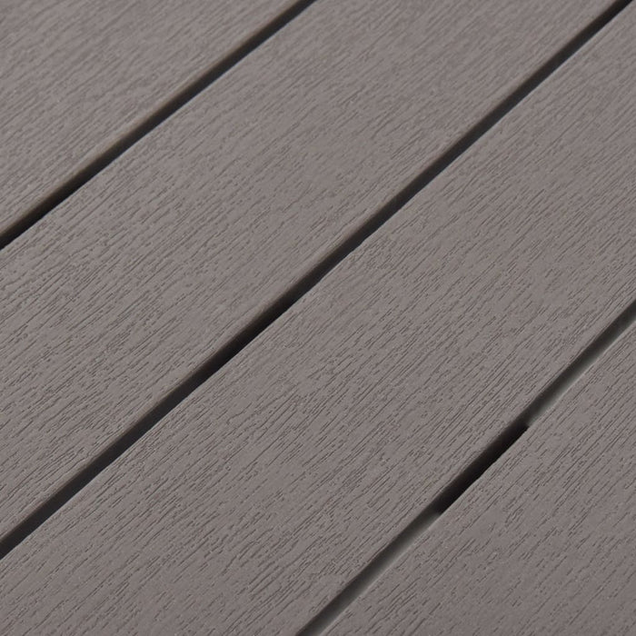 Masă de grădină cu 2 bănci, maro, plastic - WALTI WALTI