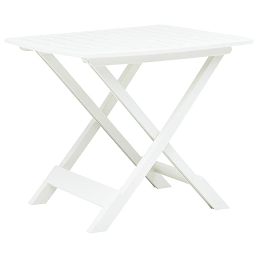 Masă de grădină pliabilă, alb, 79 x 72 x 70 cm, plastic - WALTI WALTI