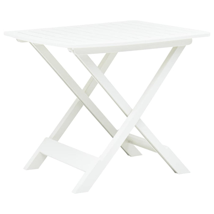 Masă de grădină pliabilă, alb, 79 x 72 x 70 cm, plastic - WALTI WALTI
