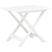 Masă de grădină pliabilă, alb, 79 x 72 x 70 cm, plastic - WALTI WALTI