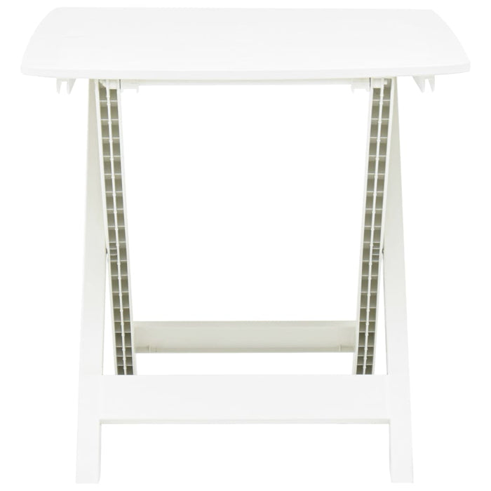 Masă de grădină pliabilă, alb, 79 x 72 x 70 cm, plastic - WALTI WALTI