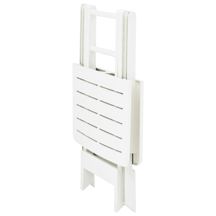Masă de grădină pliabilă, alb, 79 x 72 x 70 cm, plastic - WALTI WALTI