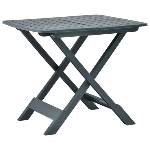 Masă de grădină pliabilă, verde, 79 x 72 x 70 cm, plastic - WALTI WALTI