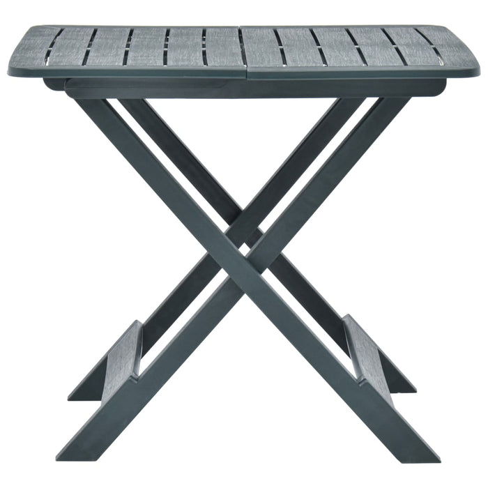 Masă de grădină pliabilă, verde, 79 x 72 x 70 cm, plastic - WALTI WALTI