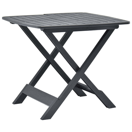 Masă de grădină pliabilă, antracit, 79 x 72 x 70 cm, plastic - WALTI WALTI