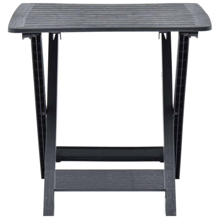 Masă de grădină pliabilă, antracit, 79 x 72 x 70 cm, plastic - WALTI WALTI