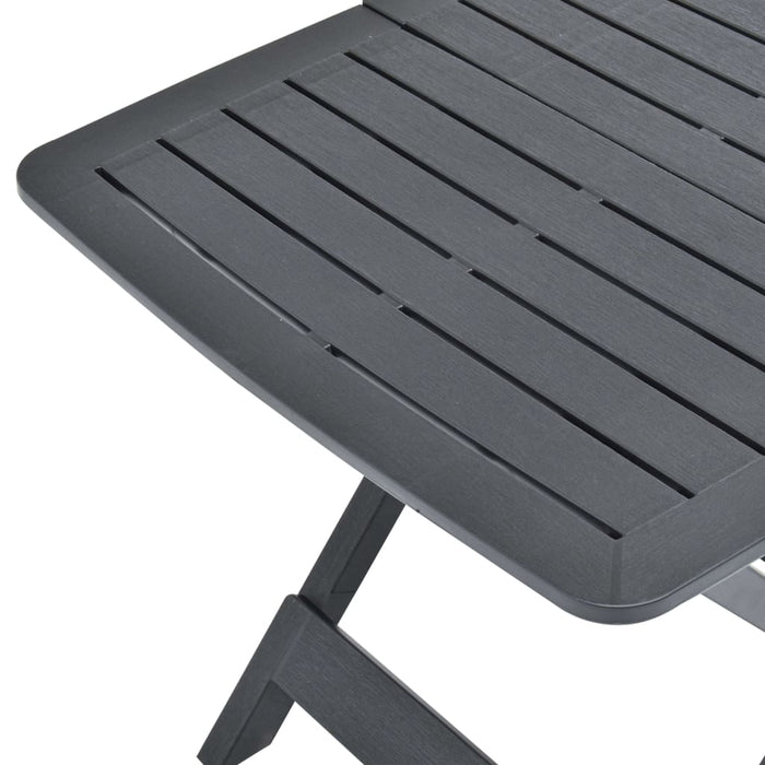 Masă de grădină pliabilă, antracit, 79 x 72 x 70 cm, plastic - WALTI WALTI