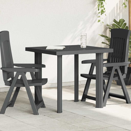 Masă de grădină, antracit, 80 x 75 x 72 cm, plastic - WALTI WALTI