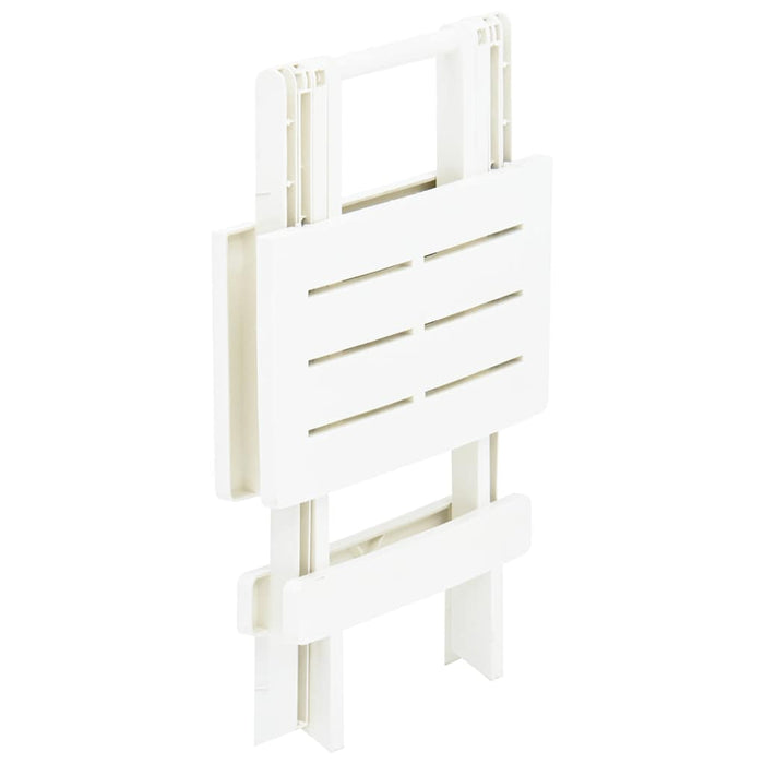 Masă de grădină pliabilă, alb, 45 x 43 x 50 cm, plastic - WALTI WALTI