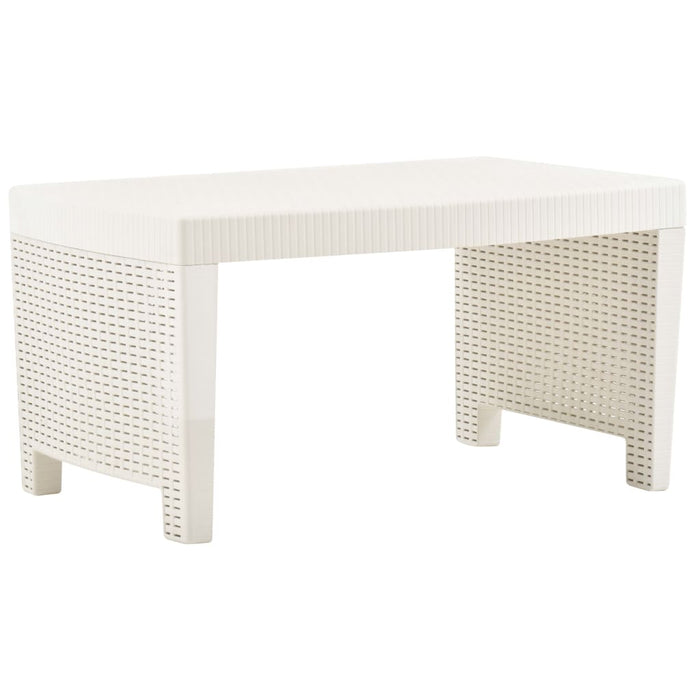 Set mobilier de grădină, 3 piese, alb, plastic - WALTI WALTI