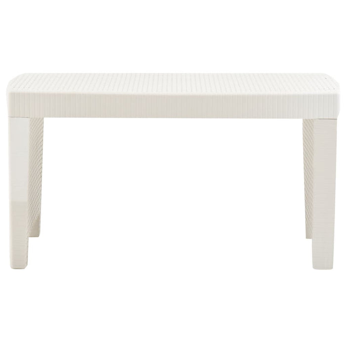 Set mobilier de grădină, 3 piese, alb, plastic - WALTI WALTI