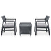 Set mobilier de grădină, 3 piese, antracit, plastic - WALTI WALTI