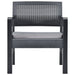 Set mobilier de grădină, 3 piese, antracit, plastic - WALTI WALTI