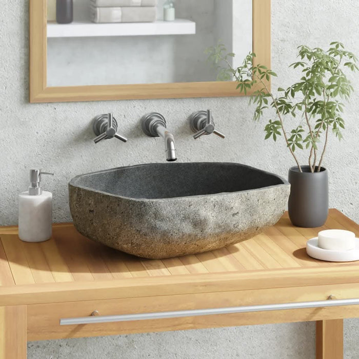 Chiuvetă din piatră de râu, 45-53 cm, oval - WALTI WALTI