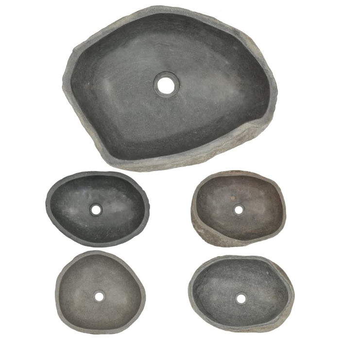 Chiuvetă din piatră de râu, 45-53 cm, oval - WALTI WALTI