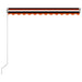 Copertină retractabilă manual, portocaliu și maro, 300x250 cm - WALTI WALTI