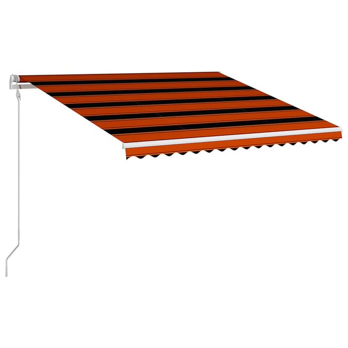 Copertină retractabilă automat, portocaliu & maro, 400 x 300 cm - WALTI WALTI