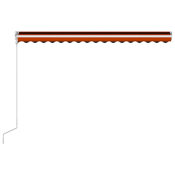 Copertină retractabilă automat, portocaliu & maro, 400 x 300 cm - WALTI WALTI