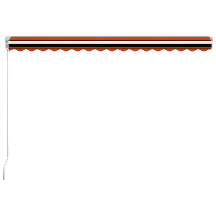 Copertină retractabilă manual, portocaliu & maro, 400 x 300 cm - WALTI WALTI