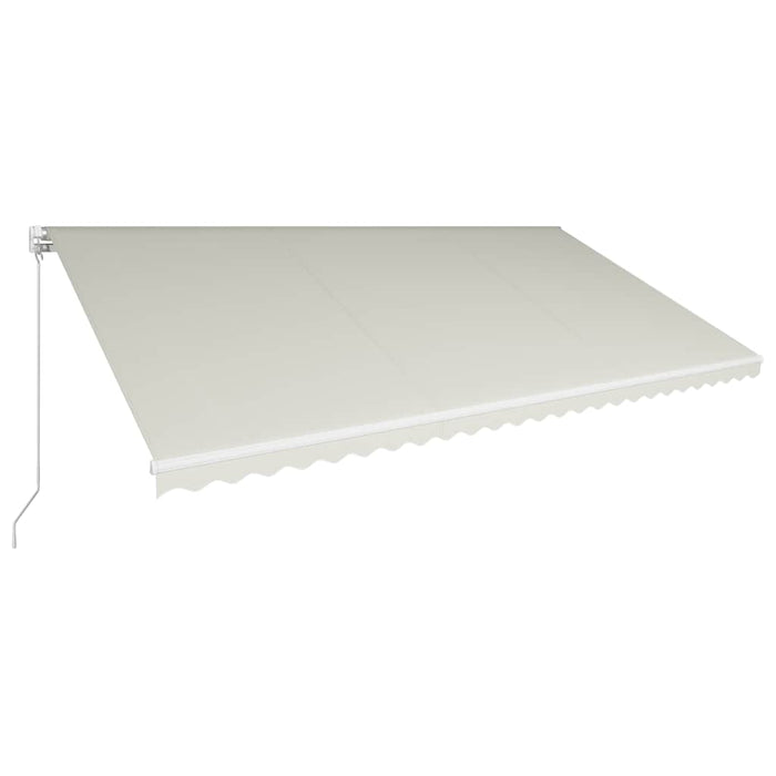 Copertină retractabilă manual, crem, 600 x 300 cm WALTI