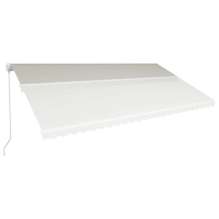 Copertină retractabilă manual, crem, 600 x 300 cm WALTI