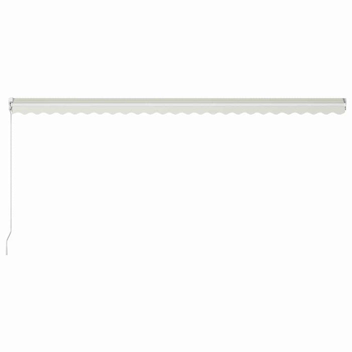 Copertină retractabilă manual, crem, 600 x 300 cm WALTI