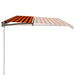 Copertină retractabilă manual, portocaliu și maro, 600 x 300 cm - WALTI WALTI
