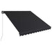 Copertină retractabilă manual, antracit, 350 x 250 cm - WALTI WALTI