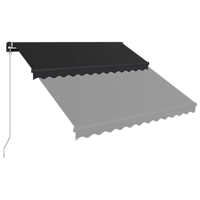 Copertină retractabilă manual, antracit, 350 x 250 cm - WALTI WALTI