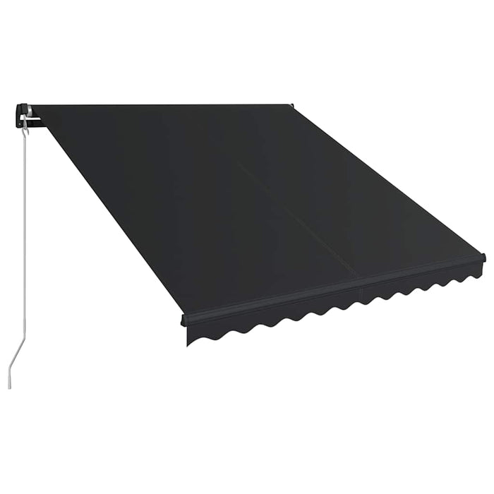 Copertină retractabilă manual cu LED, antracit, 300 x 250 cm - WALTI WALTI