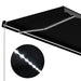 Copertină retractabilă manual cu LED, antracit, 300 x 250 cm - WALTI WALTI